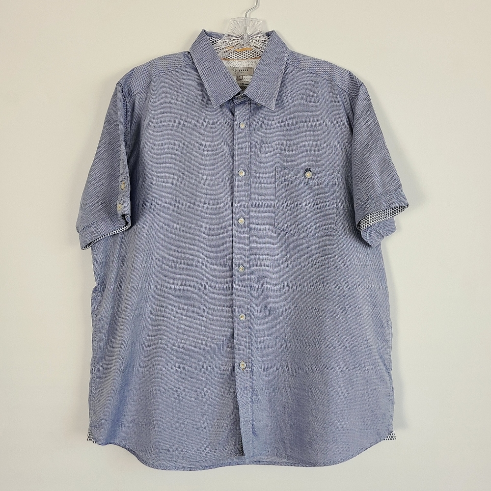 Ted Baker London Printed Button Down Shirt 6